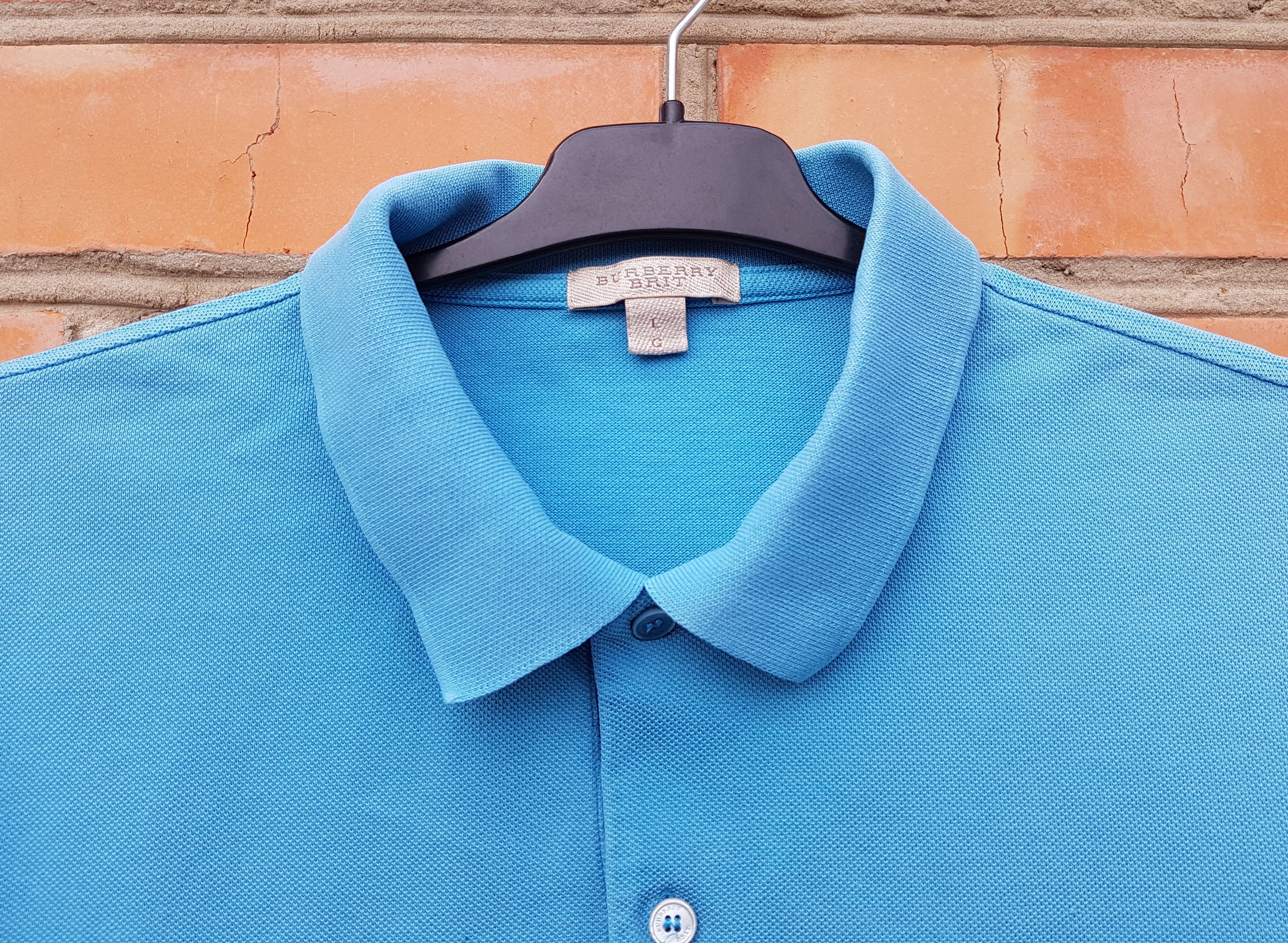 Burberry Burberry Brit Polo Logo Tee T Shirt size L Size US L / EU 52-54 / 3 - 2 Thumbnail