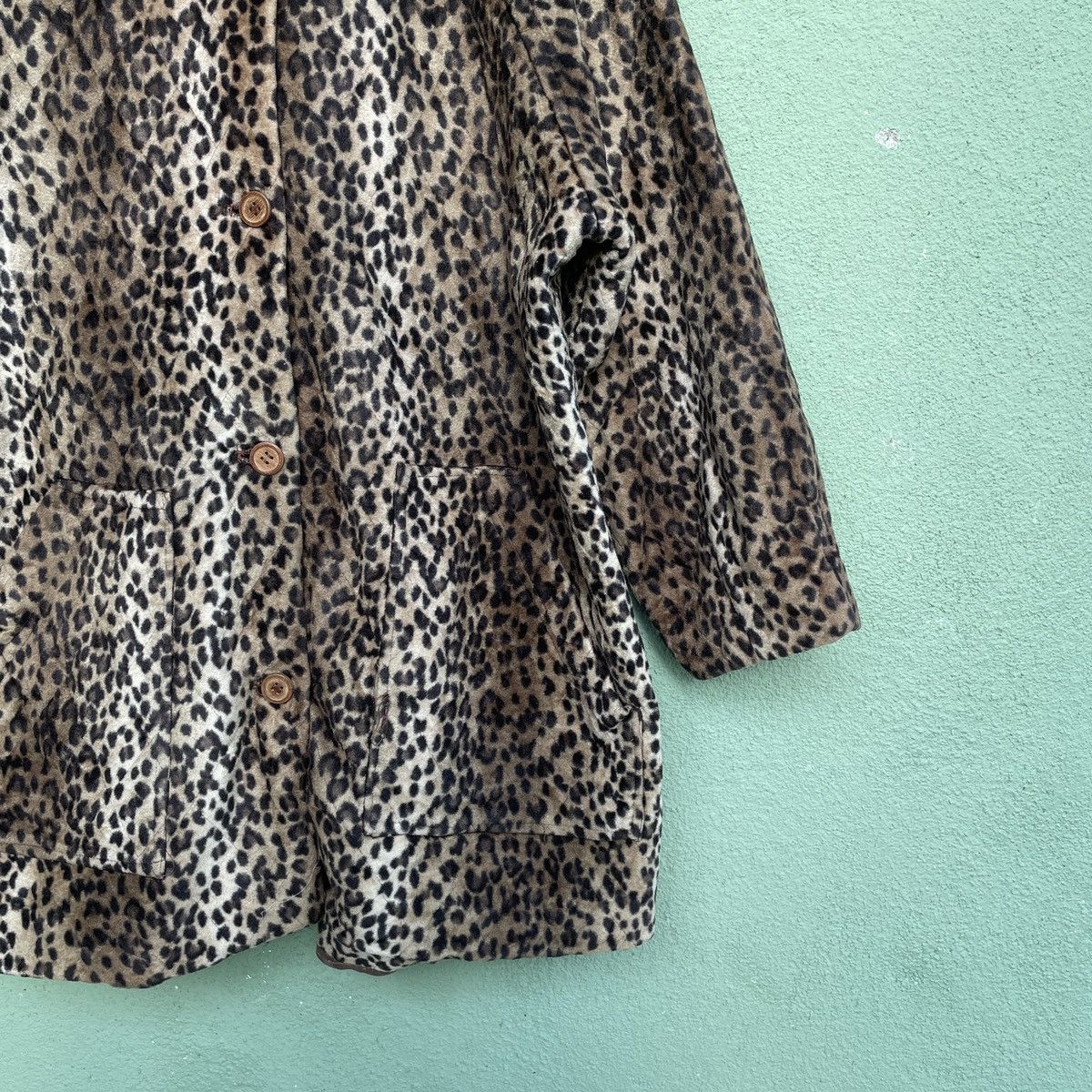 Other × Vintage Vintage Unbranded Leopard Button Ups Fleece Jacket Size US XL / EU 56 / 4 - 5 Thumbnail