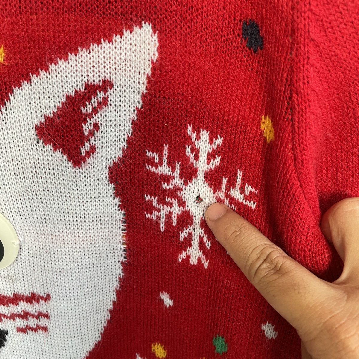 Aran Isles Knitwear × Japanese Brand Vintage Divided Big Cat Logo Crewneck Knitwear Jumper Size US M / EU 48-50 / 2 - 6 Thumbnail