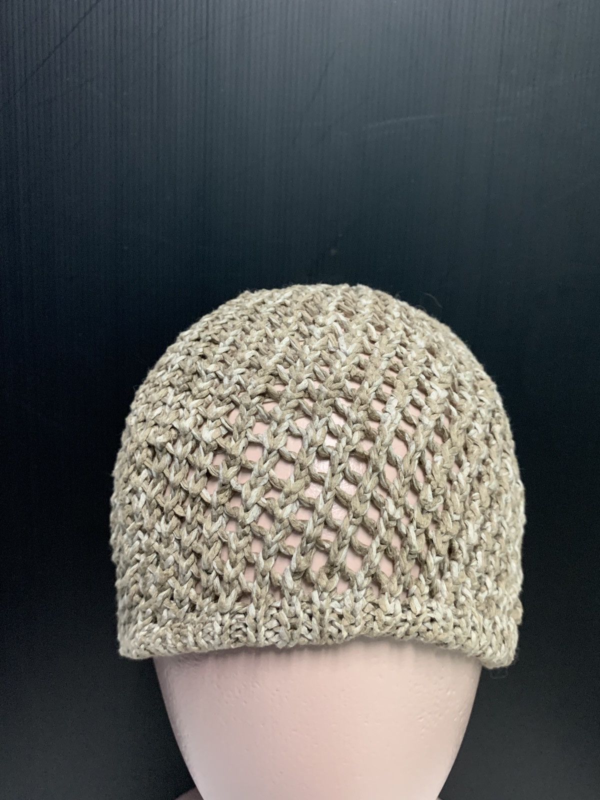 CA4LA 🇯🇵 RARE!! Crochet Knitted 🇯🇵 Ca4la Fishnet Beanie Cap Size ONE SIZE - 4 Thumbnail