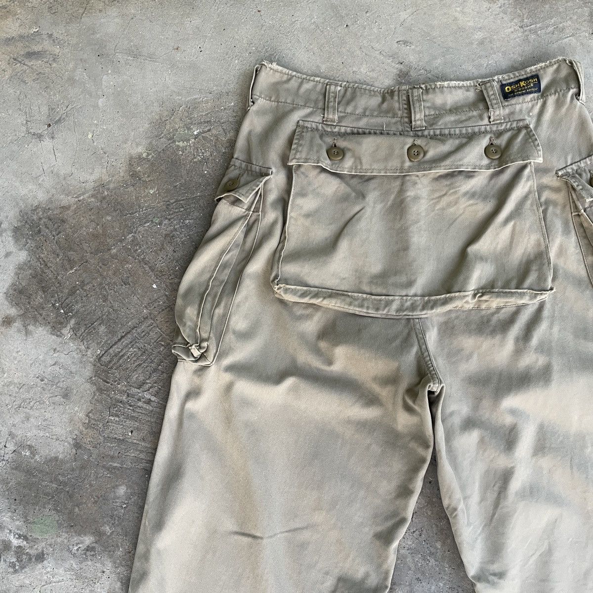 Oshkosh Vintage OSHKOSH Distressed Monkey Pants Utility Pro Wear Size US 31 - 12 Thumbnail