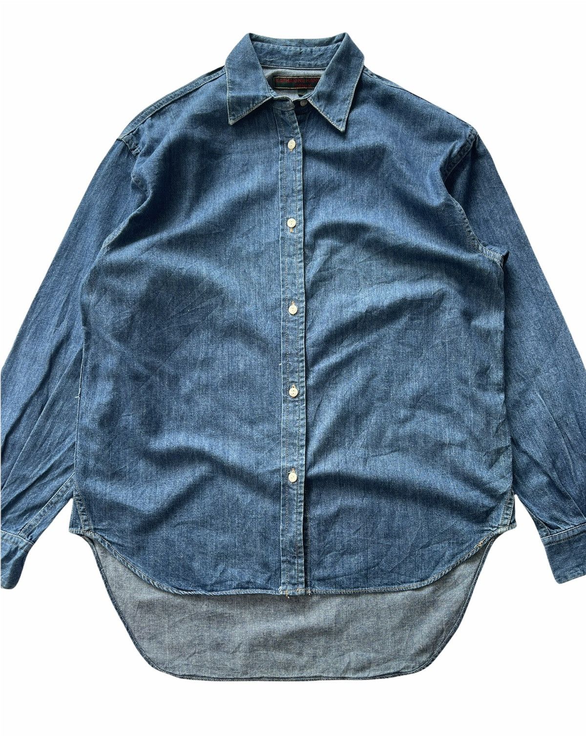 Katharine Hamnett London KATHARINE HAMNETT DENIM SHIRT BUTTON UP Size US M / EU 48-50 / 2 - 3 Thumbnail