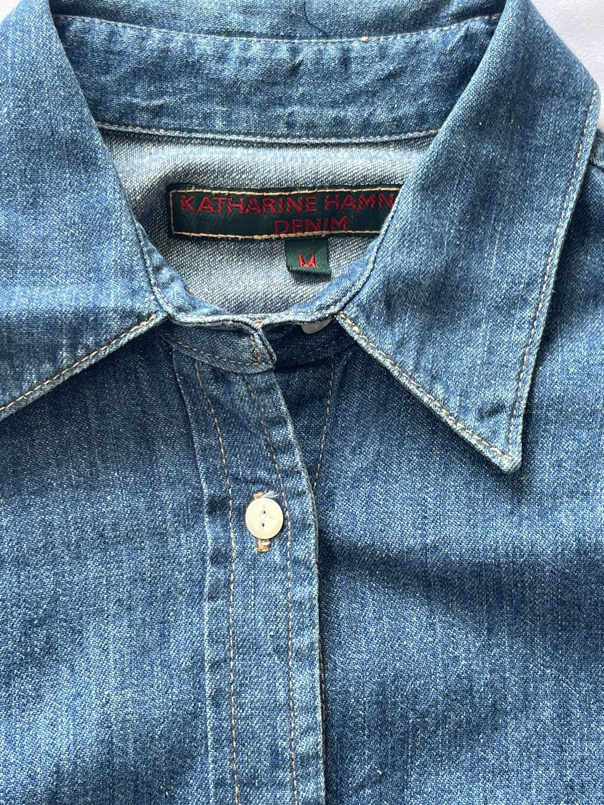 Katharine Hamnett London KATHARINE HAMNETT DENIM SHIRT BUTTON UP Size US M / EU 48-50 / 2 - 6 Thumbnail