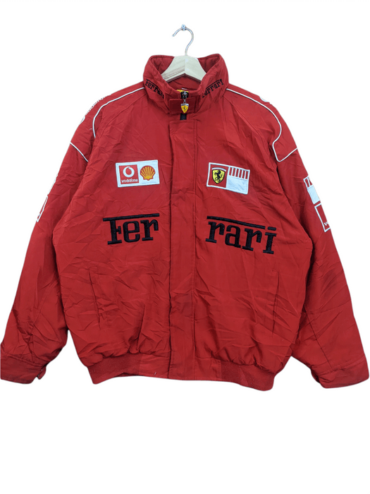 Ferrari Vintage Ferari Vodafone Bomber Puffer Jacket | Grailed