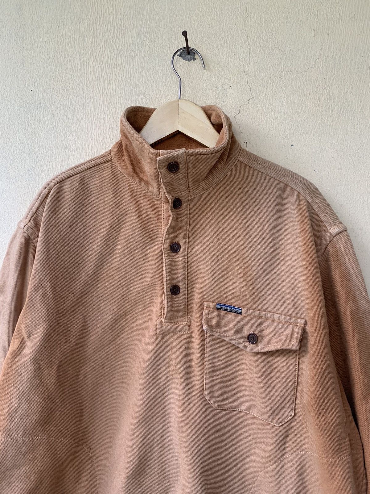 Nigel Cabourn × Vintage Vintage Sunfade Nigel Cabourn Utility Sweatshirts Size US L / EU 52-54 / 3 - 2 Thumbnail