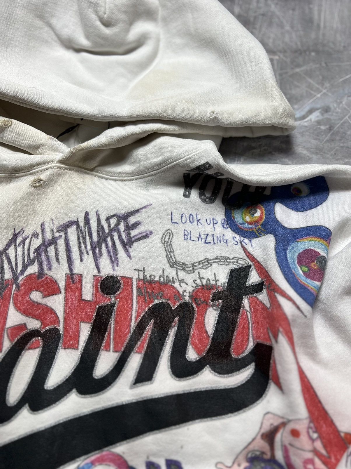 Saint Michael Saint Michael X Takashi Murakami Graffiti Hoodie Size US XL / EU 56 / 4 - 9 Thumbnail