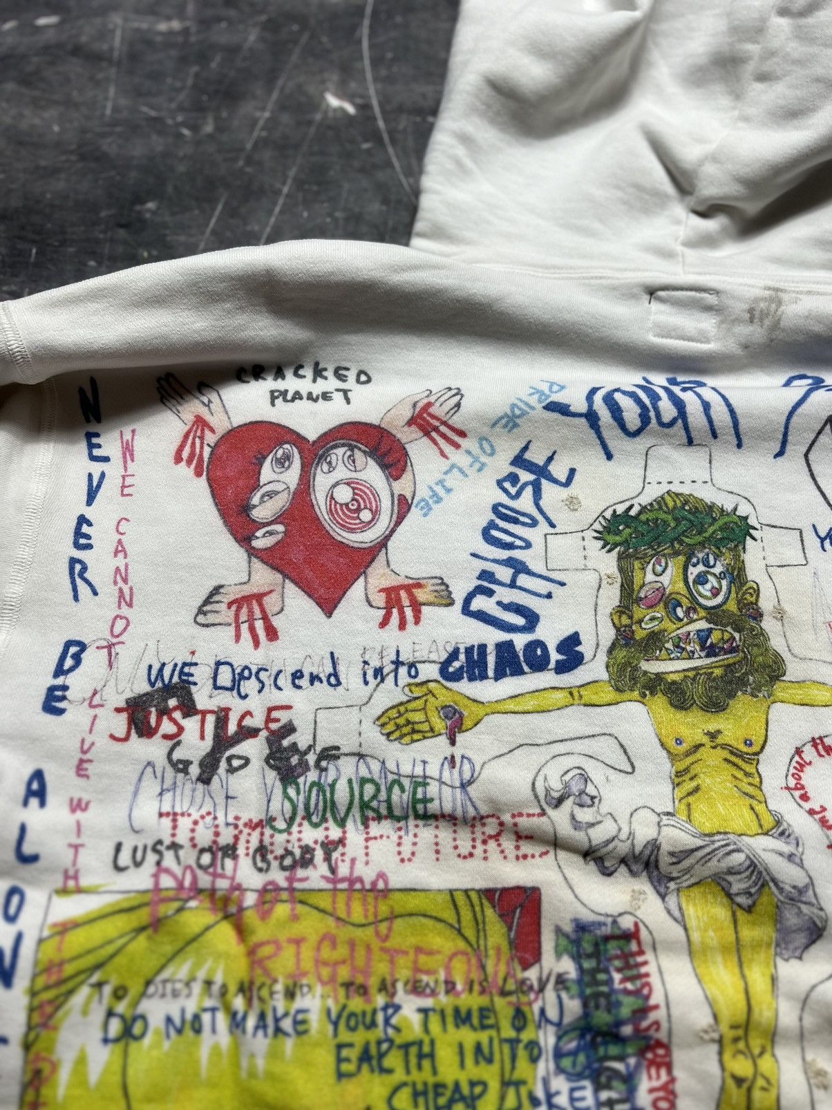 Saint Michael Saint Michael X Takashi Murakami Graffiti Hoodie Size US XL / EU 56 / 4 - 13 Thumbnail