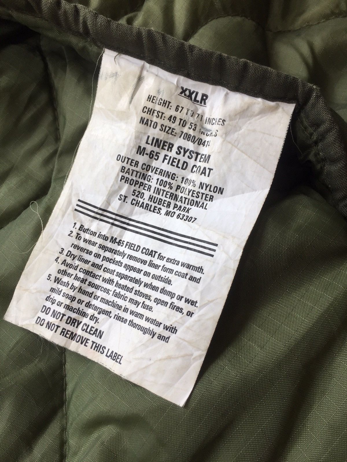 Propper PROPPER MIL-TEC US OD M65 QUILTED JACKET Size US XXL / EU 58 / 5 - 3 Thumbnail