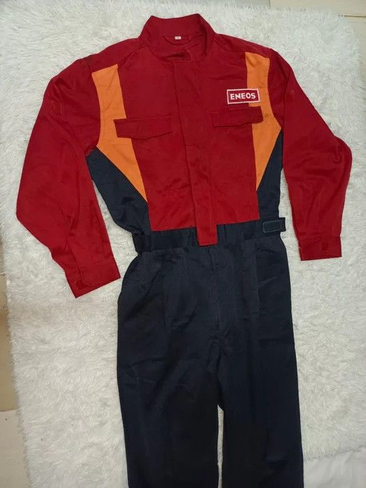 Japanese Brand Vintage Cool Rare Eneos Jumpsuits Coverall Size US 44 / EU 60 - 1 Thumbnail