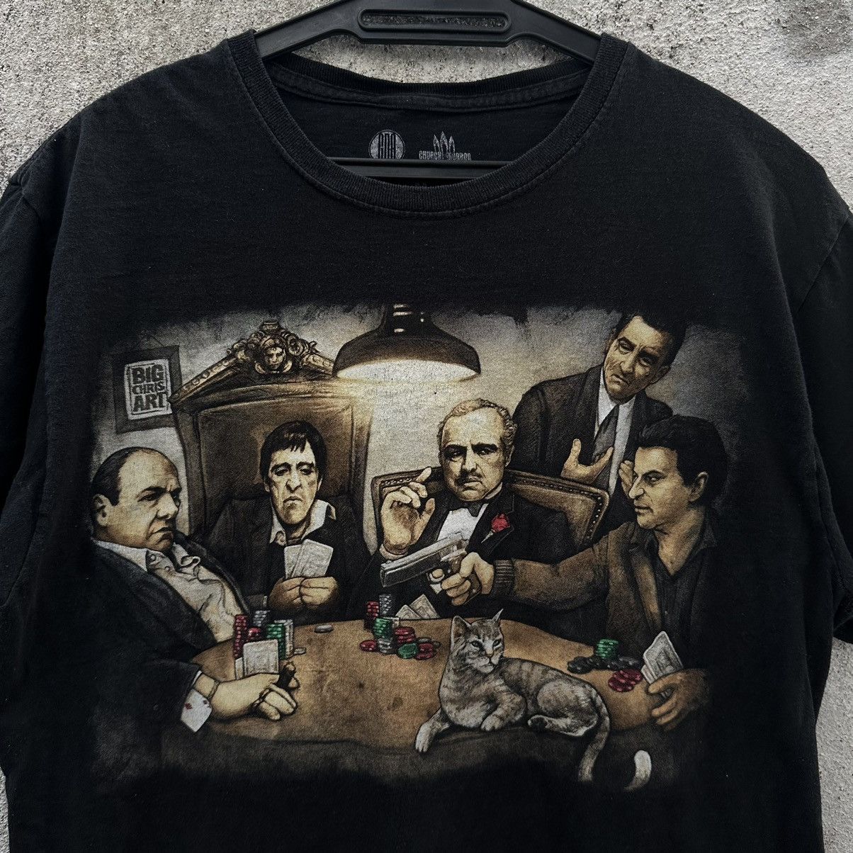 Rap Tees Scarface godfather tshirt gangsters playing poker Size US M / EU 48-50 / 2 - 2 Thumbnail