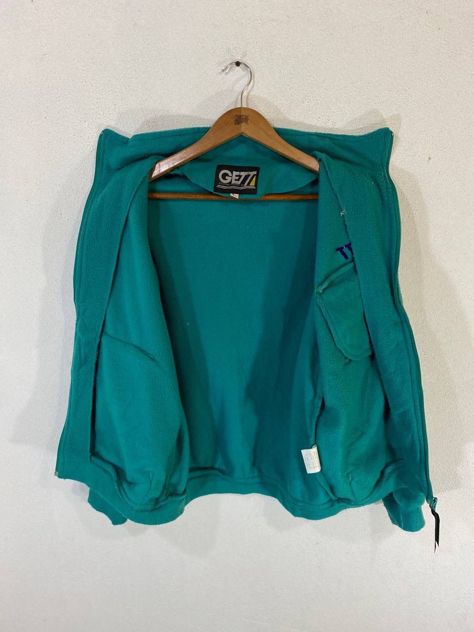 Japanese Brand Gett Japanese Brands Green Fleece jacket Size US L / EU 52-54 / 3 - 3 Thumbnail