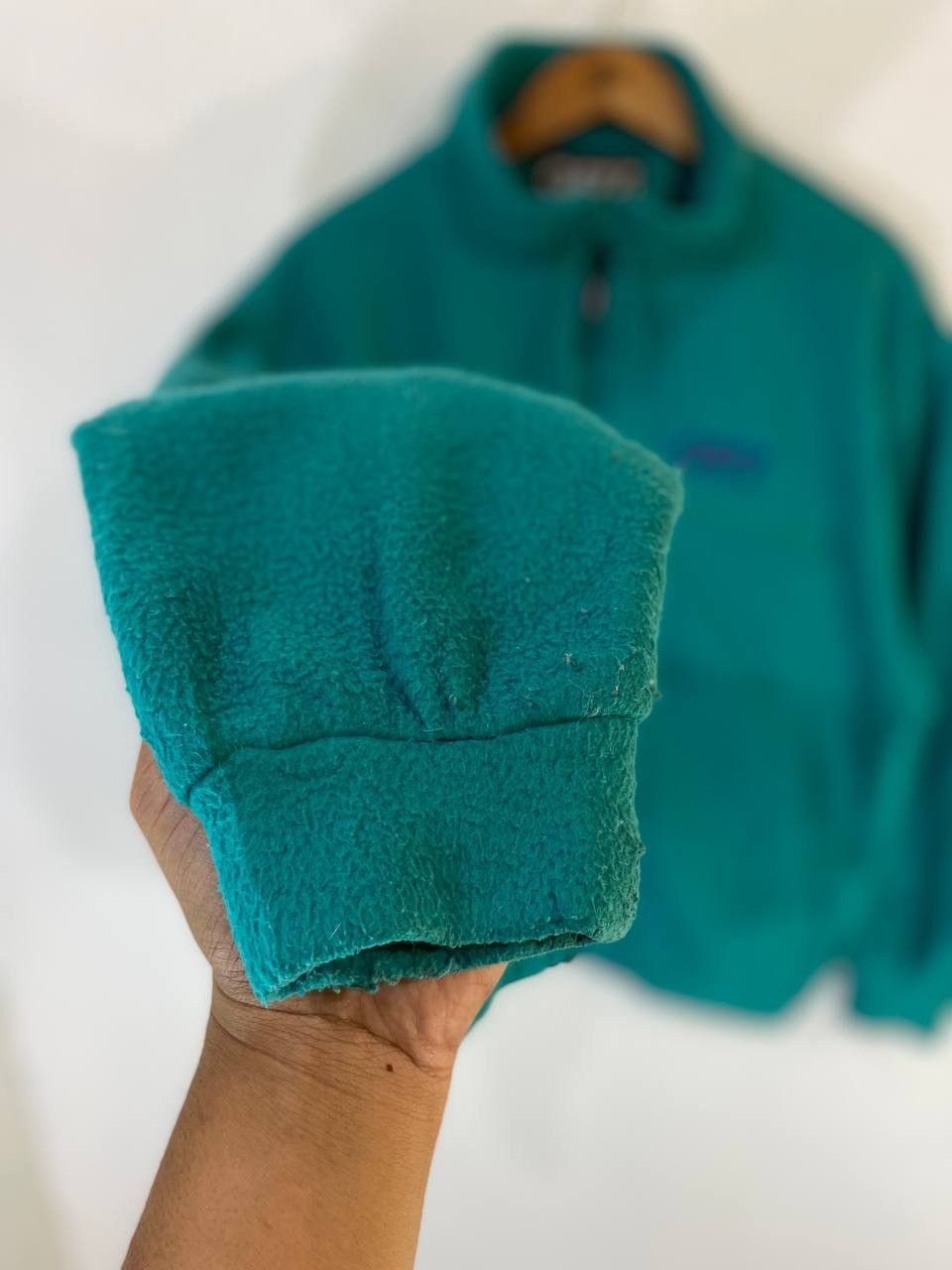 Japanese Brand Gett Japanese Brands Green Fleece jacket Size US L / EU 52-54 / 3 - 7 Thumbnail