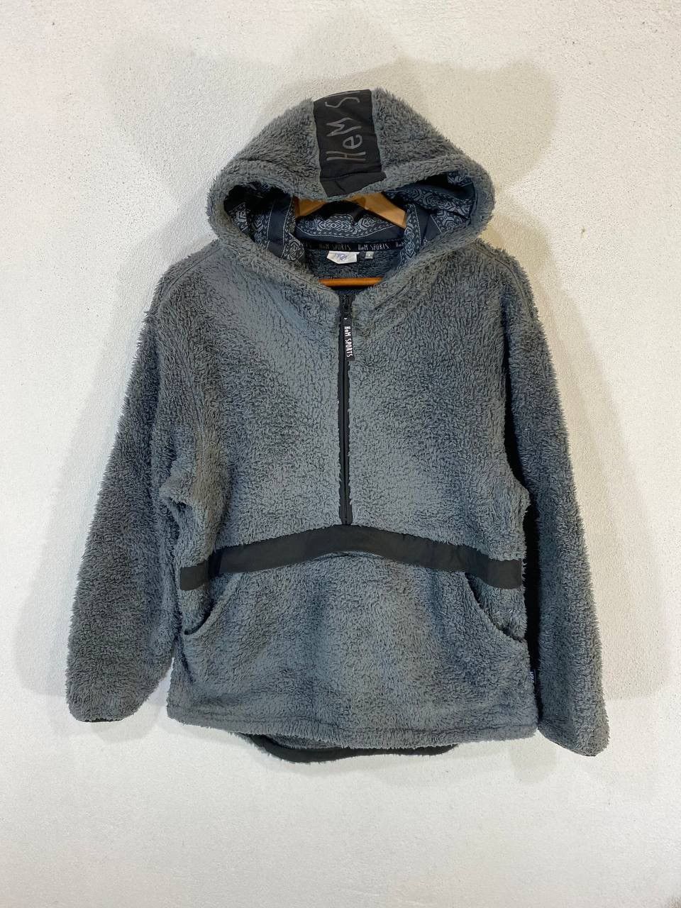 Japanese Brand HEM Sport sherpa Jacket Hoodies Half Zipper Size US L / EU 52-54 / 3 - 1 Thumbnail