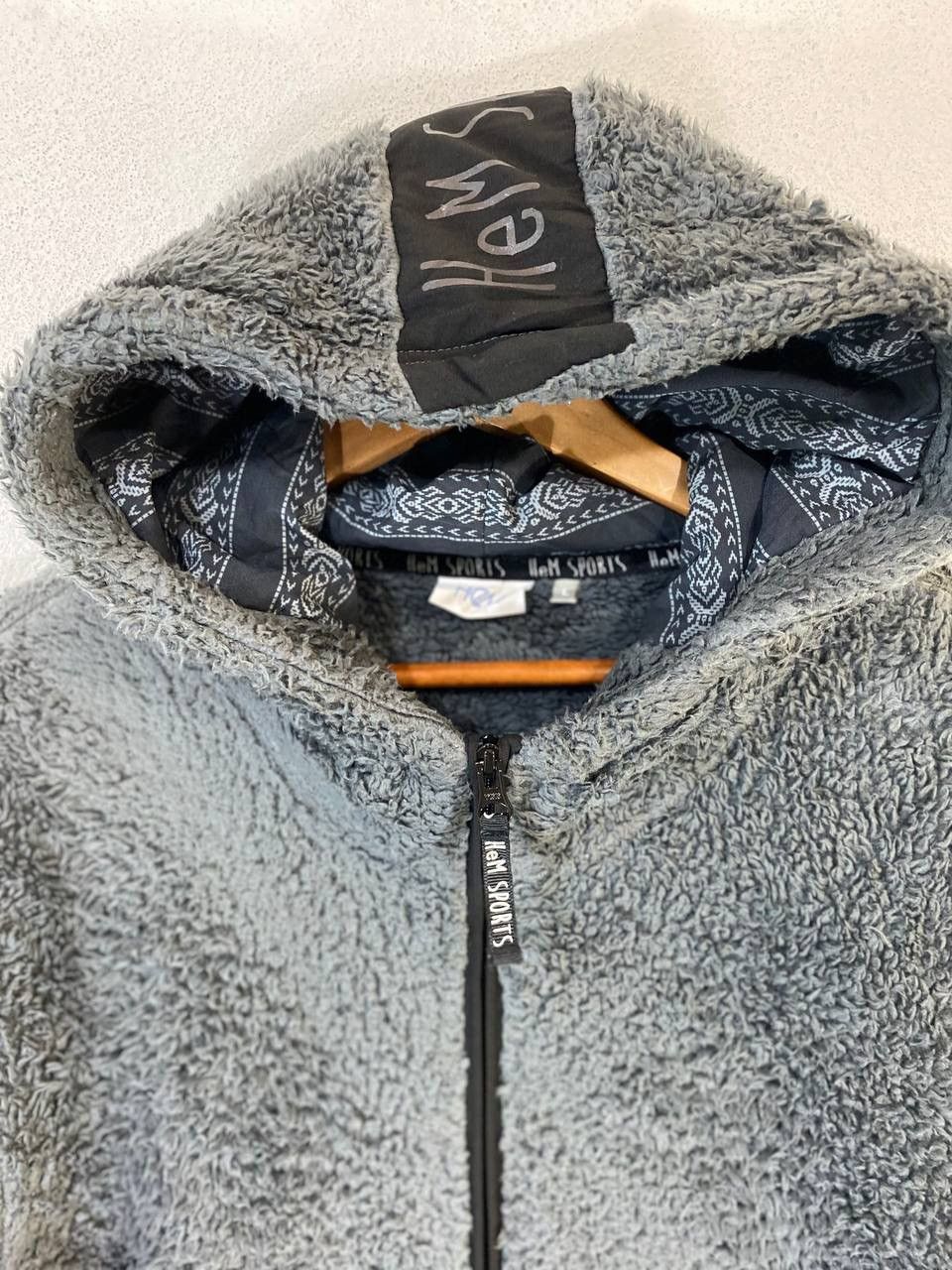 Japanese Brand HEM Sport sherpa Jacket Hoodies Half Zipper Size US L / EU 52-54 / 3 - 3 Thumbnail