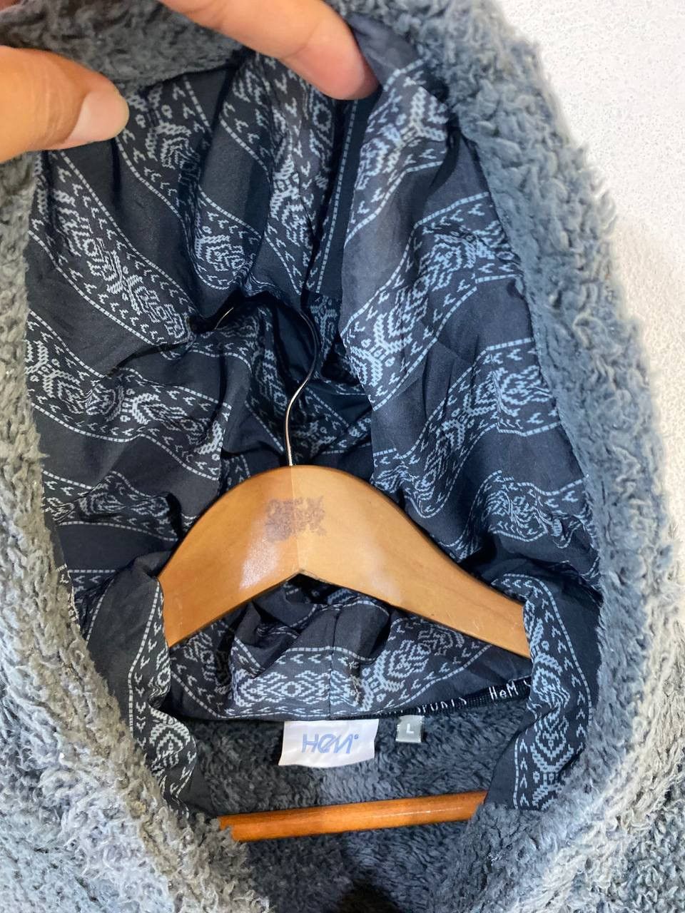 Japanese Brand HEM Sport sherpa Jacket Hoodies Half Zipper Size US L / EU 52-54 / 3 - 8 Thumbnail