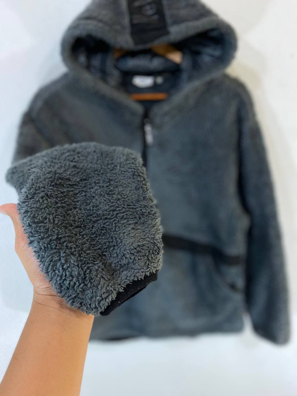 Japanese Brand HEM Sport sherpa Jacket Hoodies Half Zipper Size US L / EU 52-54 / 3 - 5 Thumbnail