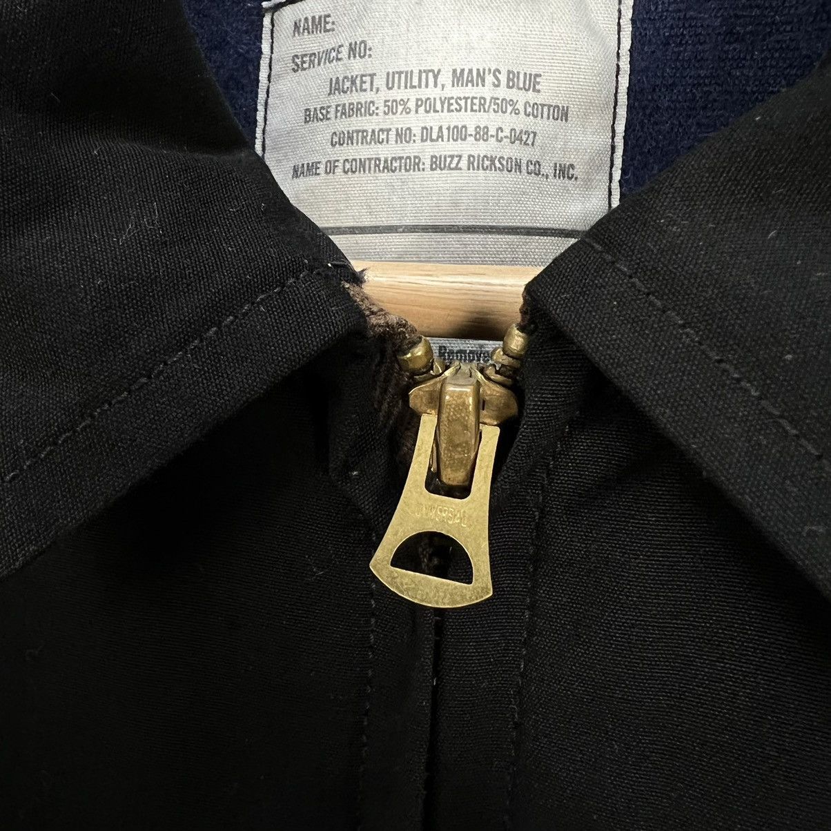 Buzz Rickson's VINTAGE BUZZ RICKSON CO JACKET UTILITY MAN’S BLUE PATCHES Size US M / EU 48-50 / 2 - 9 Thumbnail