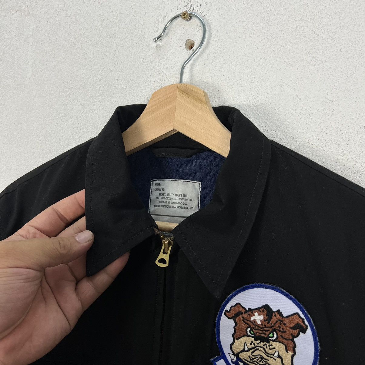 Buzz Rickson's VINTAGE BUZZ RICKSON CO JACKET UTILITY MAN’S BLUE PATCHES Size US M / EU 48-50 / 2 - 8 Thumbnail