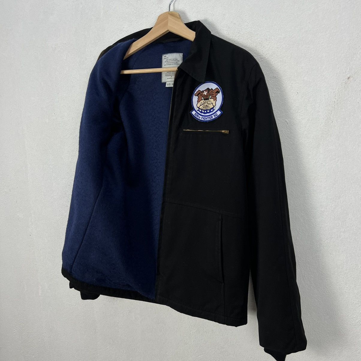 Buzz Rickson's VINTAGE BUZZ RICKSON CO JACKET UTILITY MAN’S BLUE PATCHES Size US M / EU 48-50 / 2 - 14 Thumbnail