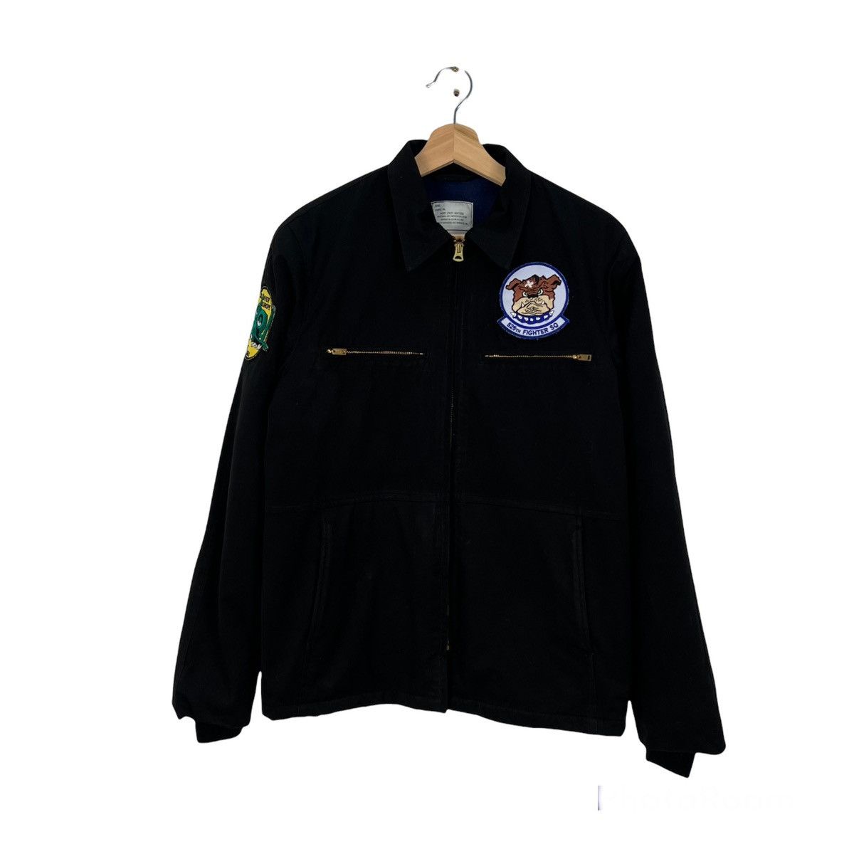 VINTAGE BUZZ RICKSON CO JACKET UTILITY MAN’S BLUE PATCHES