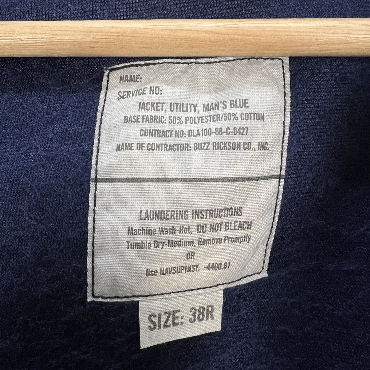 Buzz Rickson's VINTAGE BUZZ RICKSON CO JACKET UTILITY MAN’S BLUE PATCHES Size US M / EU 48-50 / 2 - 15 Thumbnail