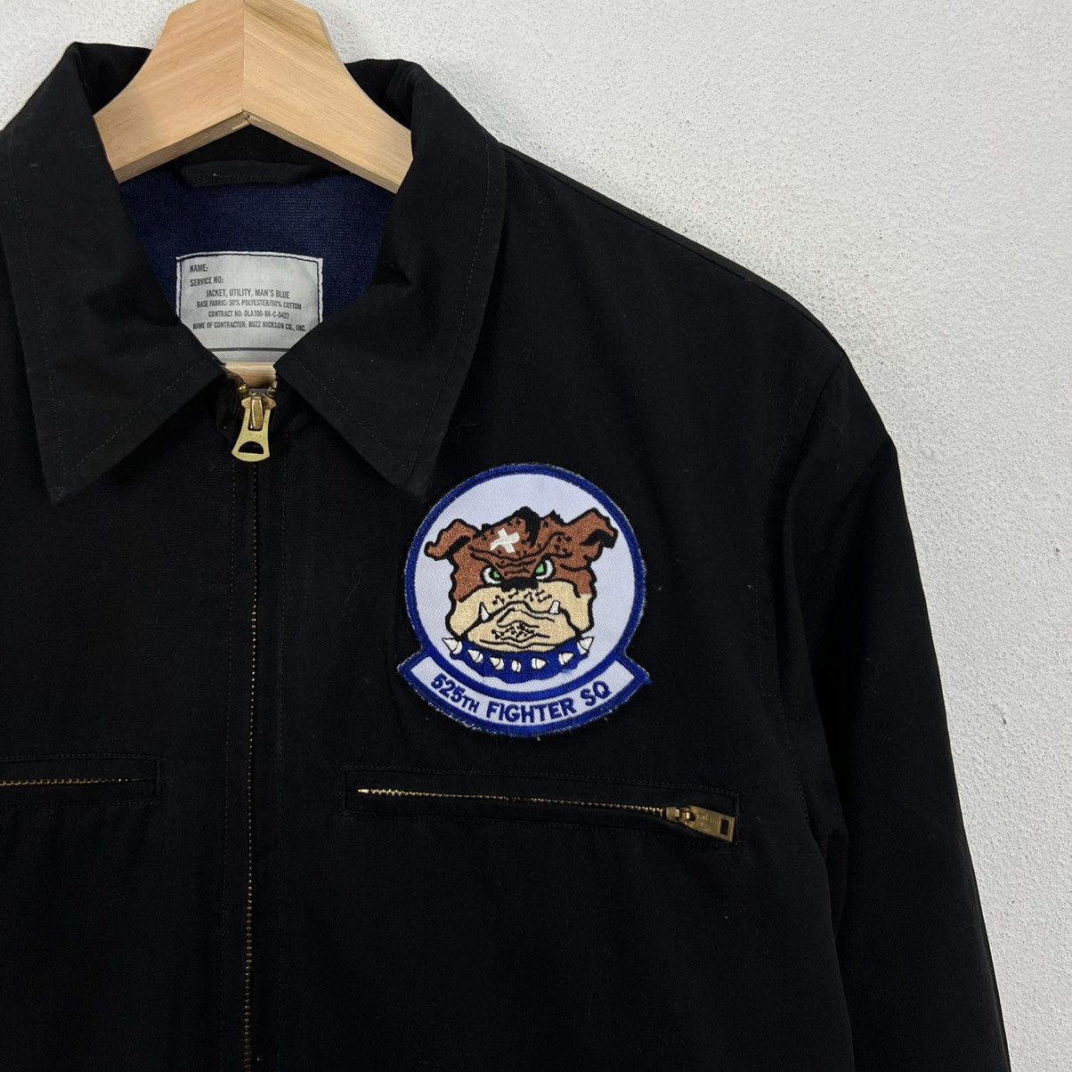 Buzz Rickson's VINTAGE BUZZ RICKSON CO JACKET UTILITY MAN’S BLUE PATCHES Size US M / EU 48-50 / 2 - 5 Thumbnail