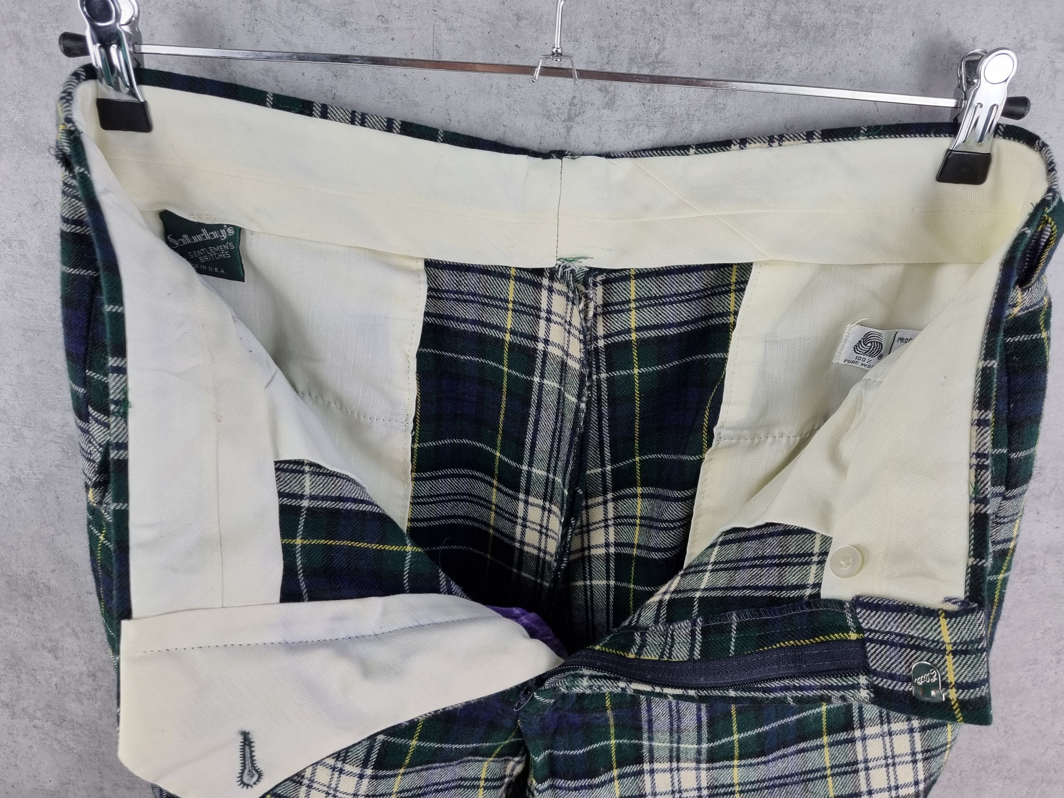 Japanese Brand × Seditionaries 50s Wool Plaid Pants Made in USA TALON Zip Size US 33 - 12 Thumbnail