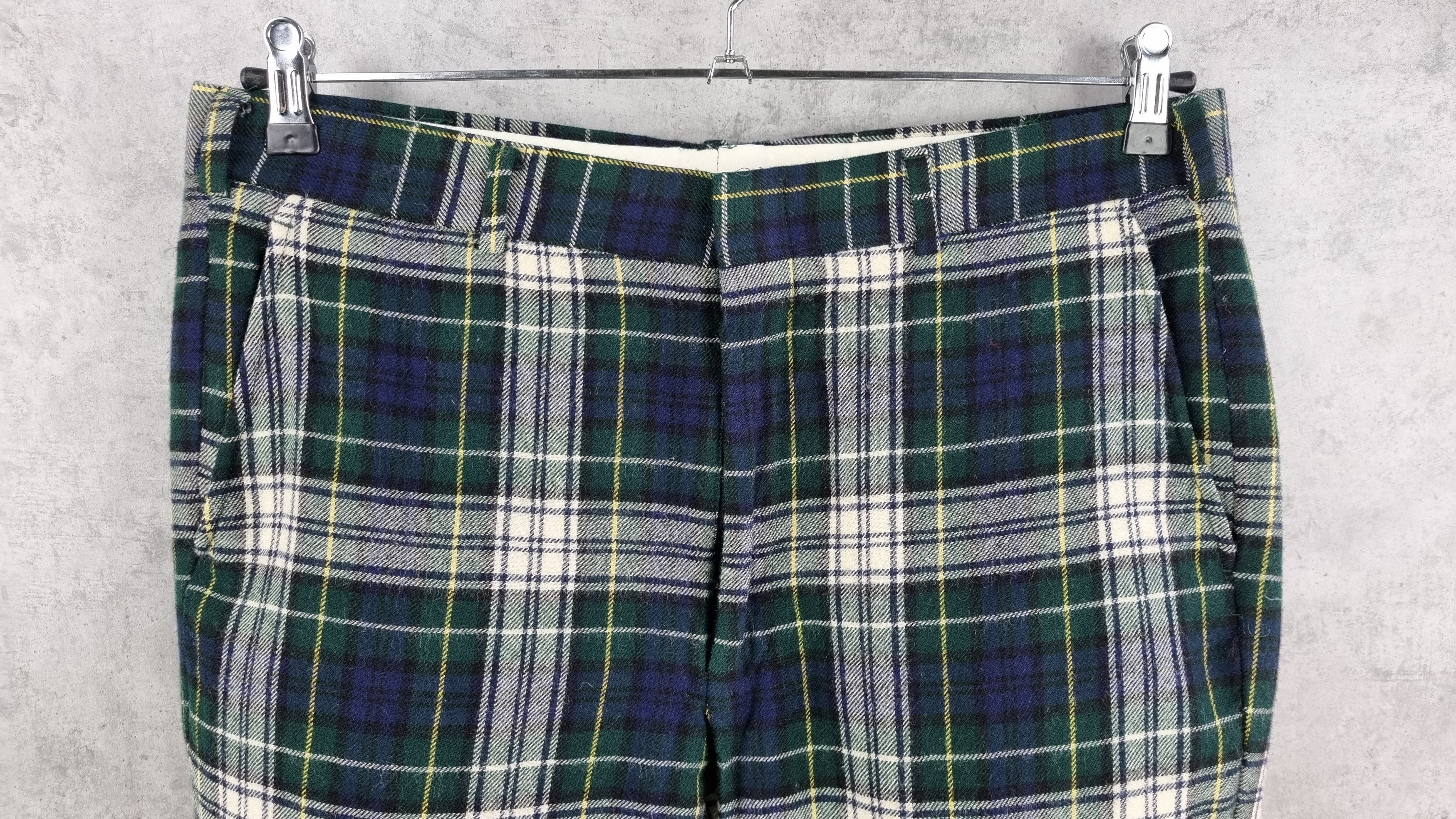 Japanese Brand × Seditionaries 50s Wool Plaid Pants Made in USA TALON Zip Size US 33 - 6 Thumbnail