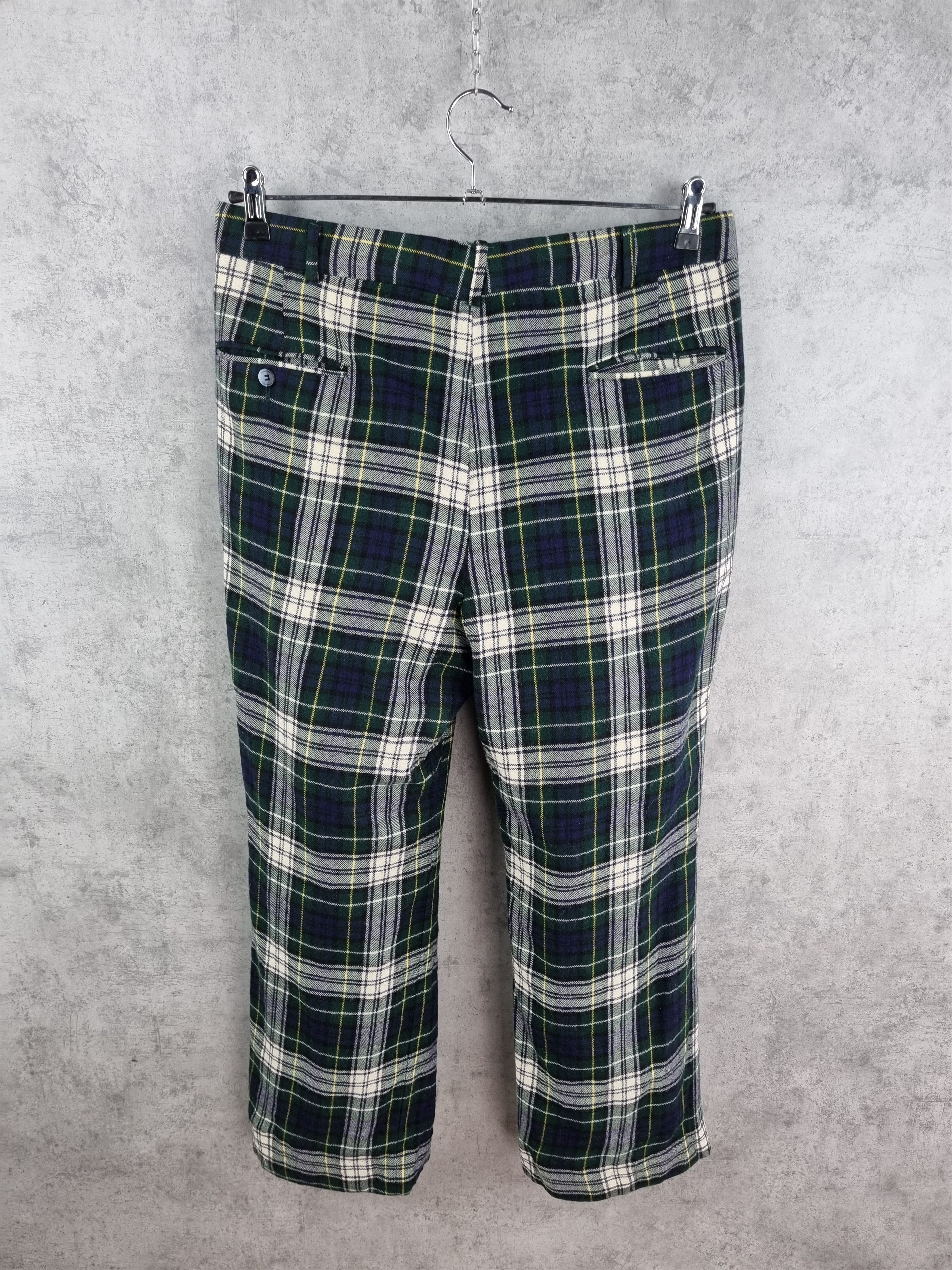 Japanese Brand × Seditionaries 50s Wool Plaid Pants Made in USA TALON Zip Size US 33 - 4 Thumbnail
