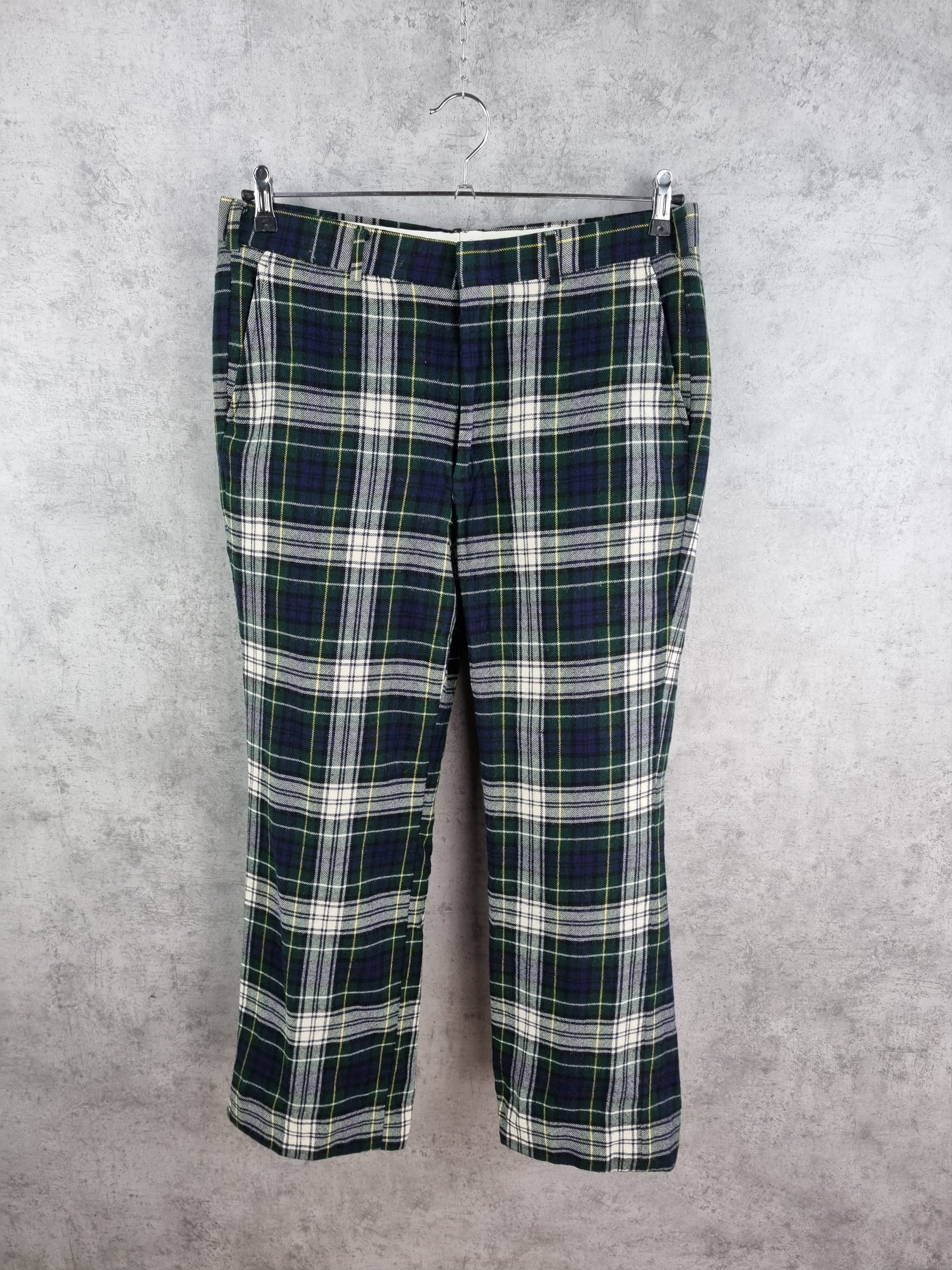 Japanese Brand × Seditionaries 50s Wool Plaid Pants Made in USA TALON Zip Size US 33 - 2 Thumbnail