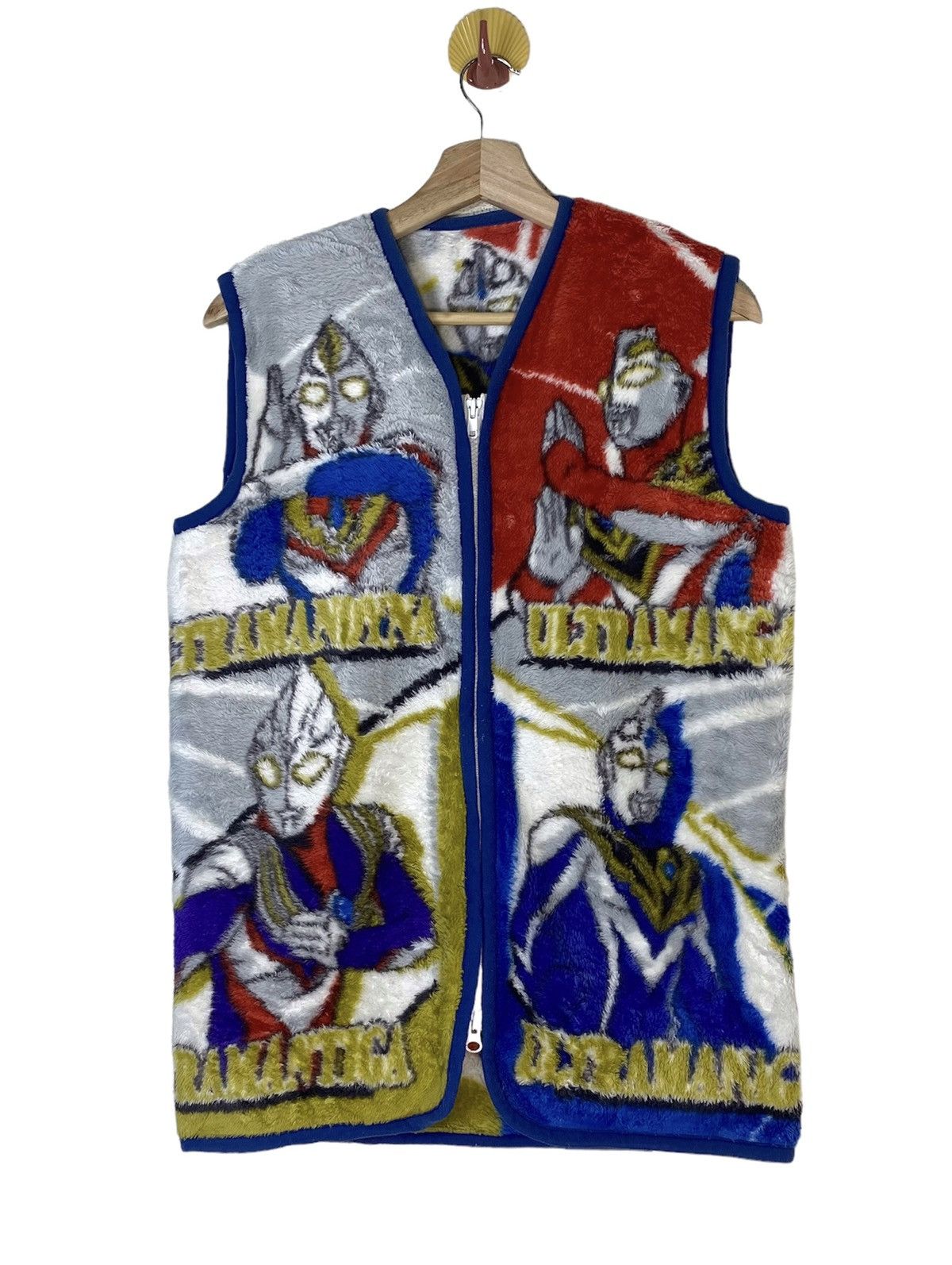 Cartoon Network Vintage ULTRAMAN full print Fleece Sweater Vest Japan Size US M / EU 48-50 / 2 - 4 Thumbnail