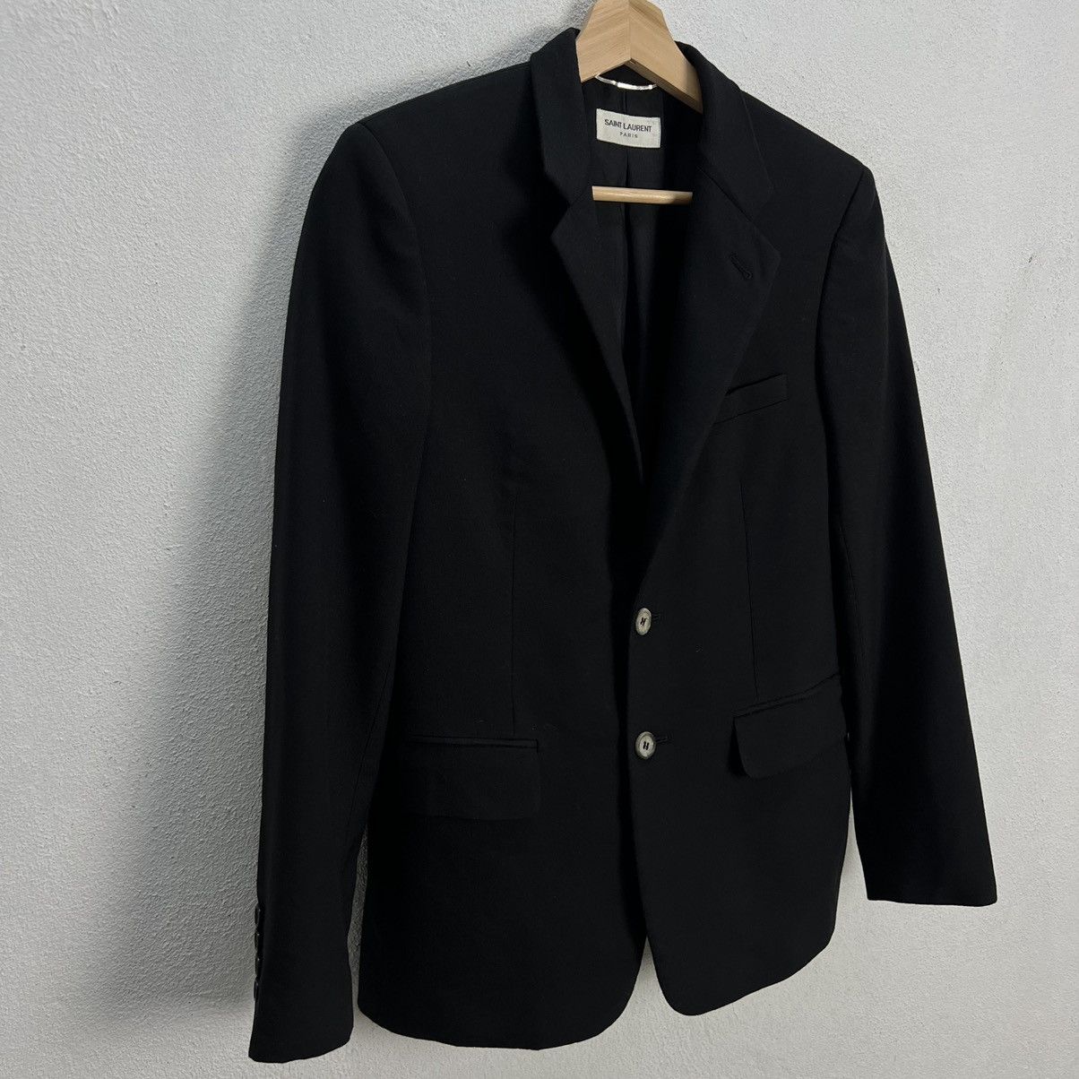 Saint Laurent Paris 🔥19FW Iconic Black Double Breast Blazer Size US S / EU 44-46 / 1 - 5 Thumbnail