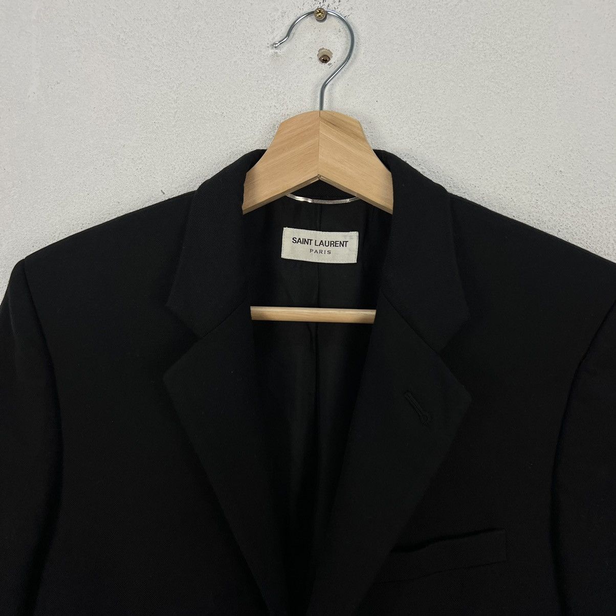 Saint Laurent Paris 🔥19FW Iconic Black Double Breast Blazer Size US S / EU 44-46 / 1 - 6 Thumbnail