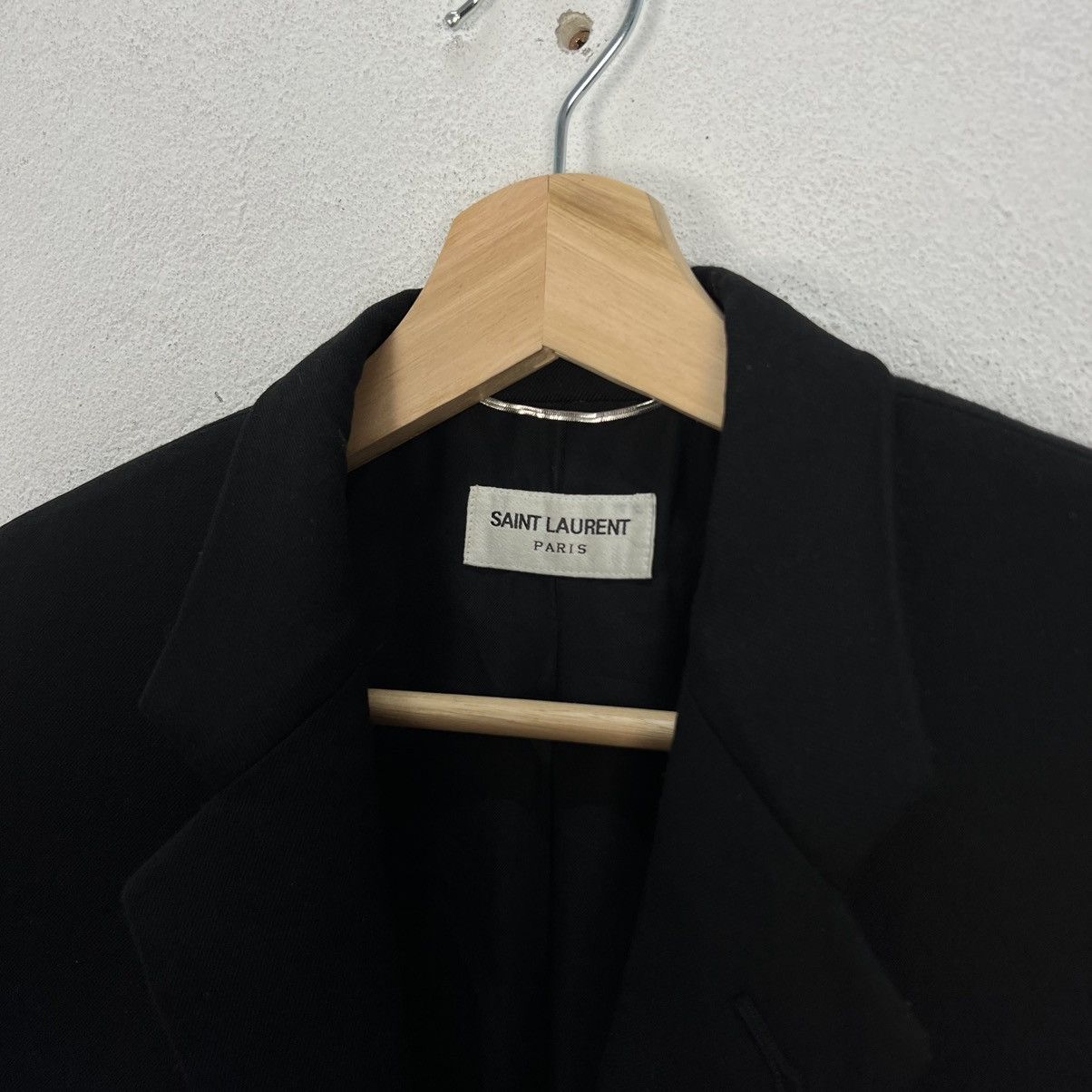 Saint Laurent Paris 🔥19FW Iconic Black Double Breast Blazer Size US S / EU 44-46 / 1 - 8 Thumbnail