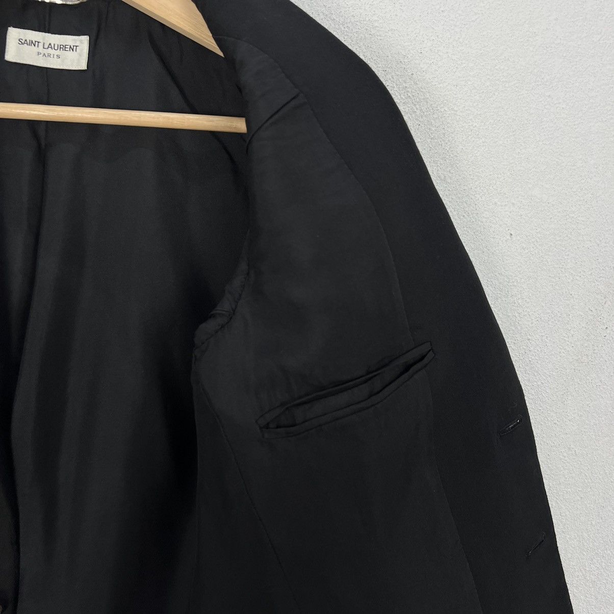 Saint Laurent Paris 🔥19FW Iconic Black Double Breast Blazer Size US S / EU 44-46 / 1 - 13 Thumbnail