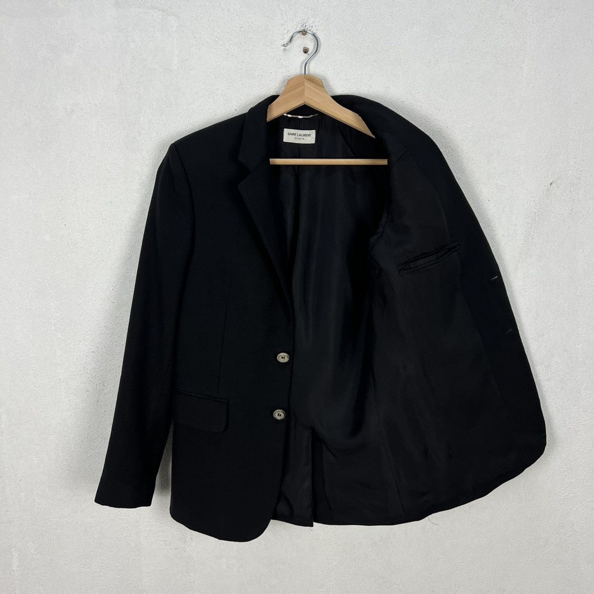 Saint Laurent Paris 🔥19FW Iconic Black Double Breast Blazer Size US S / EU 44-46 / 1 - 11 Thumbnail