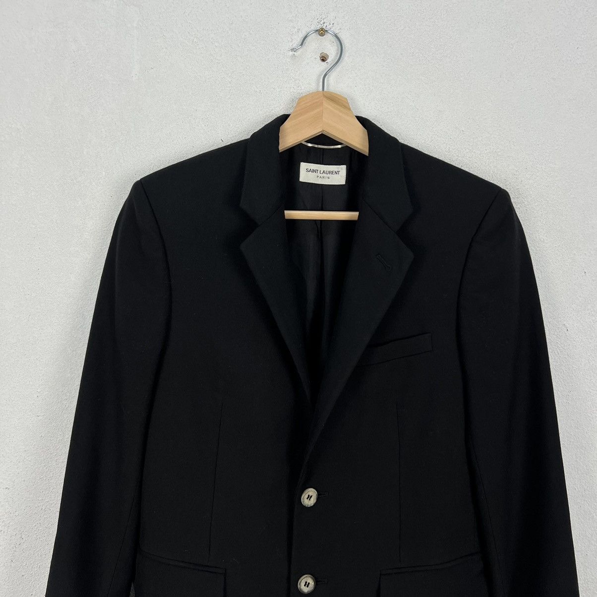 Saint Laurent Paris 🔥19FW Iconic Black Double Breast Blazer Size US S / EU 44-46 / 1 - 3 Thumbnail