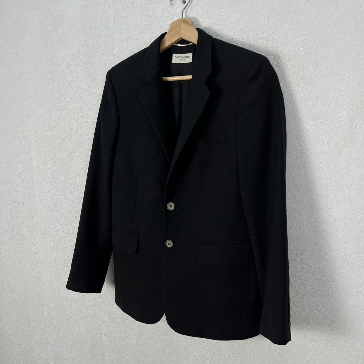 Saint Laurent Paris 🔥19FW Iconic Black Double Breast Blazer Size US S / EU 44-46 / 1 - 2 Thumbnail