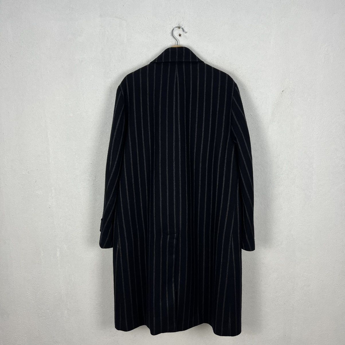 Yohji Yamamoto 🔥YOHJI YAMAMOTO AAR STRIPES DOWN OVERCOATS Size US L / EU 52-54 / 3 - 10 Thumbnail