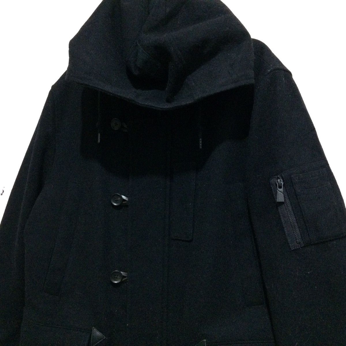 Katharine Hamnett London Rare KATHARINE HAMNETT LONDON wool Hoodie Long Jacket Size US L / EU 52-54 / 3 - 3 Thumbnail