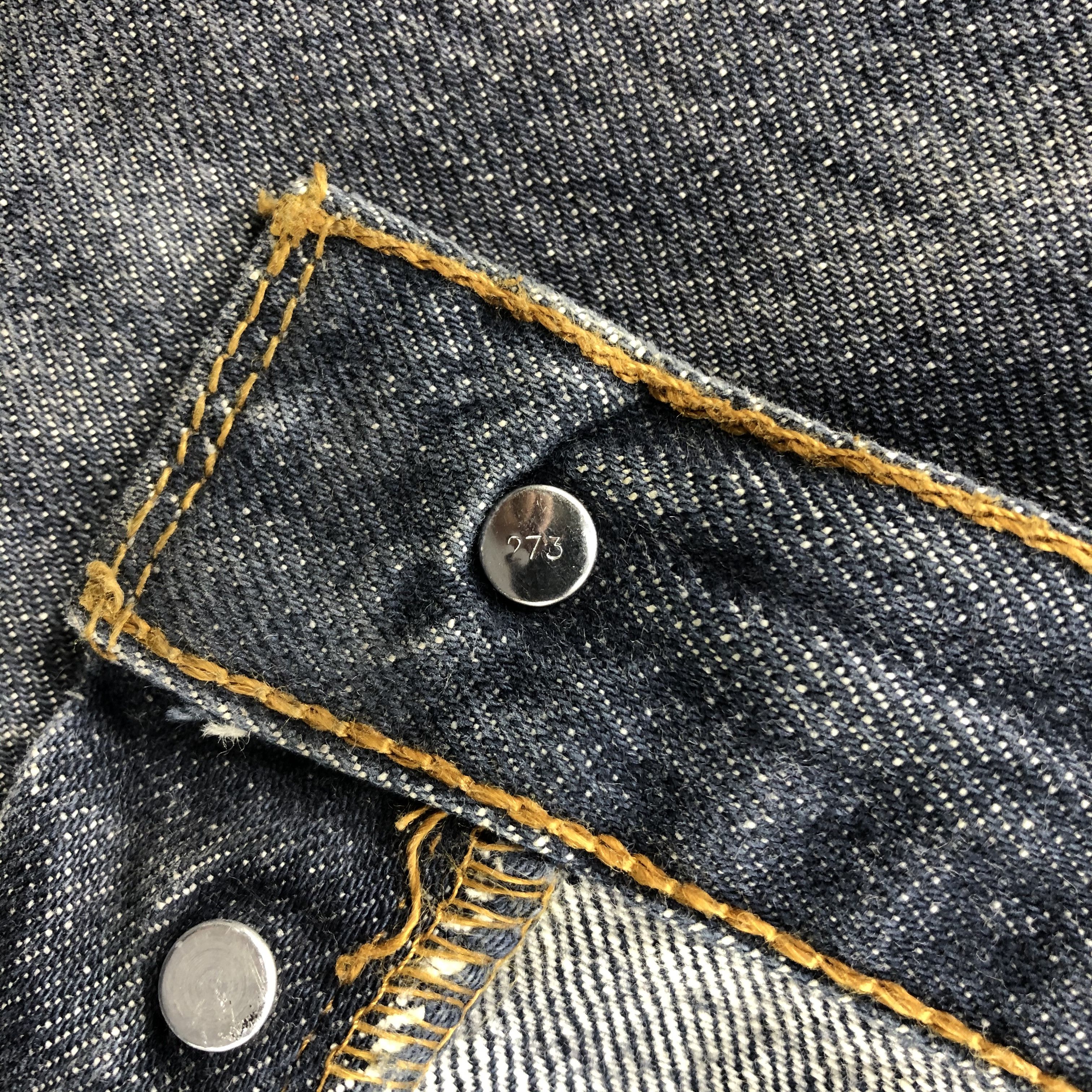Levi's Vintage Levis 501 Jeans Blue Wash Levi's Distressed Denim Size US 33 - 9 Thumbnail