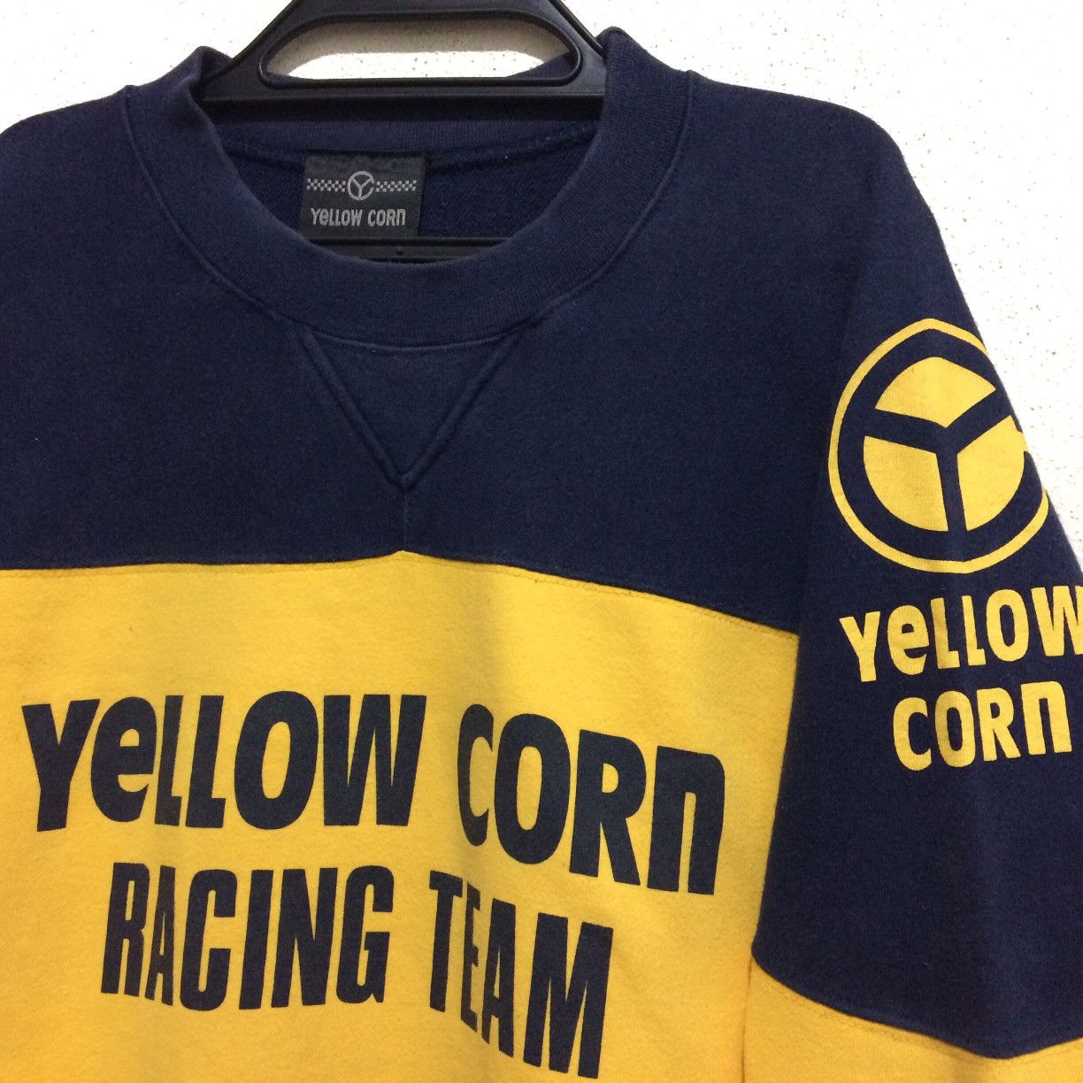 YELLOW CORN × Yamaha Vtg Yellow Corn Staff Motor Sports Crewneck Jumper Jacket Size US L / EU 52-54 / 3 - 2 Thumbnail