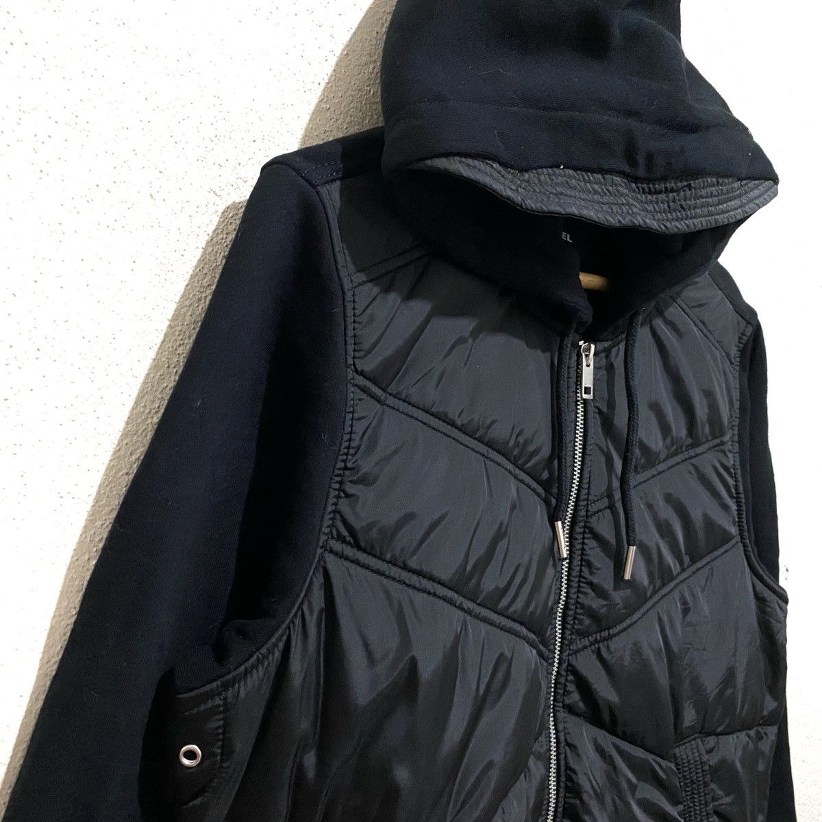 Diesel Rare DIESEL Quilted Nylon x Cotton Hooded Jacket Zipper Up Size US S / EU 44-46 / 1 - 2 Thumbnail