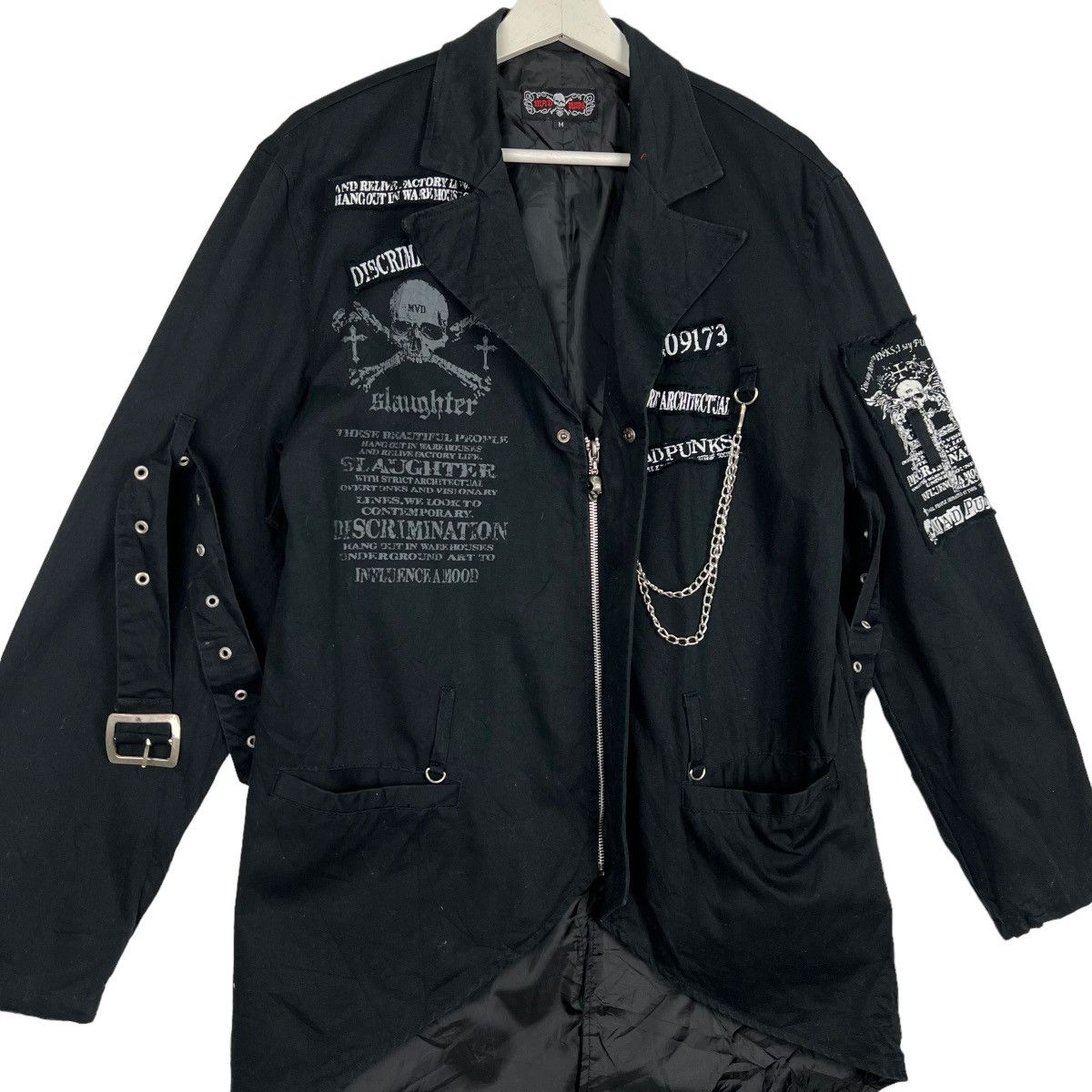 If Six Was Nine 💥 MAD PUNK CYBERPUNK EMO BONDAGE BELTED Size US M / EU 48-50 / 2 - 3 Thumbnail