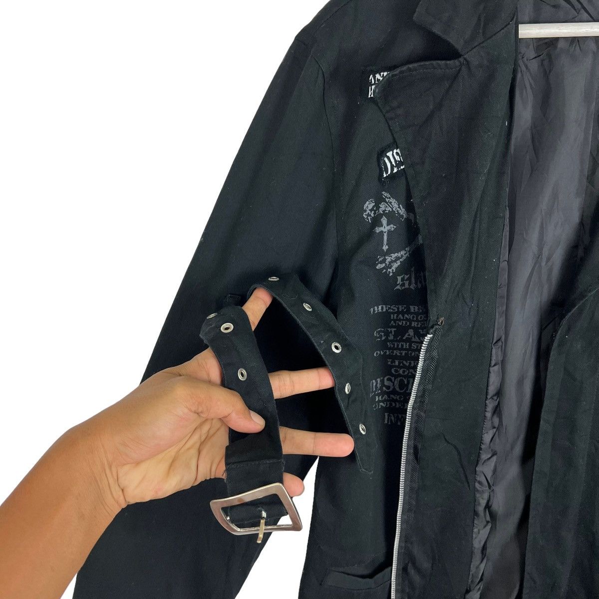 If Six Was Nine 💥 MAD PUNK CYBERPUNK EMO BONDAGE BELTED Size US M / EU 48-50 / 2 - 8 Thumbnail
