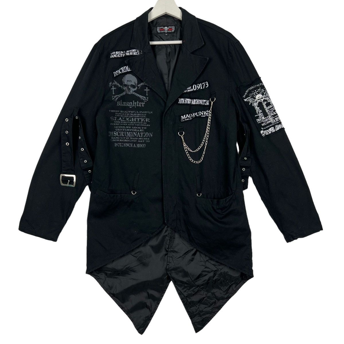 If Six Was Nine 💥 MAD PUNK CYBERPUNK EMO BONDAGE BELTED Size US M / EU 48-50 / 2 - 14 Thumbnail