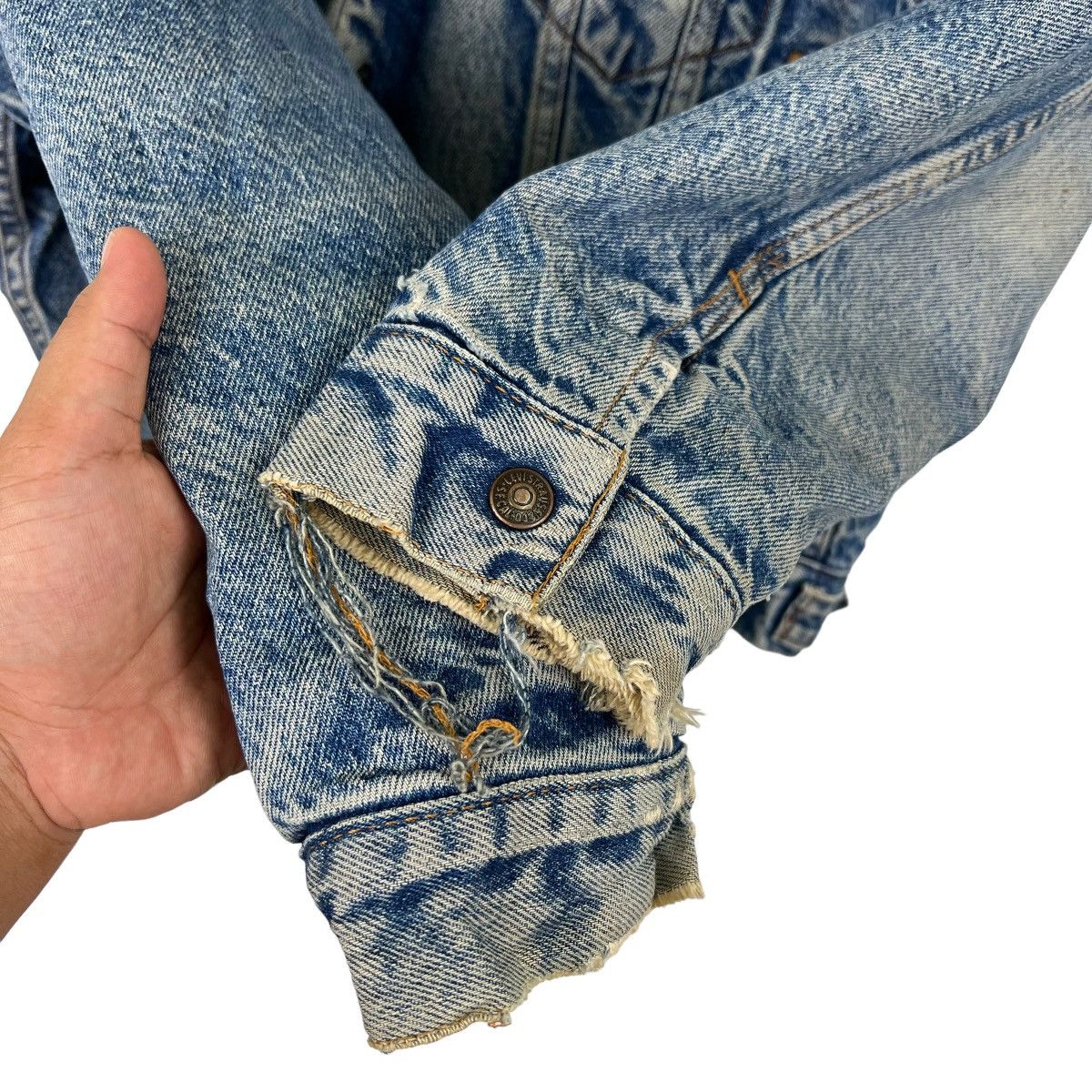 Levi's 💥 VINTAGE LEVIS SHERPA TRUCKER JACKET MADE IN USA Size US S / EU 44-46 / 1 - 8 Thumbnail