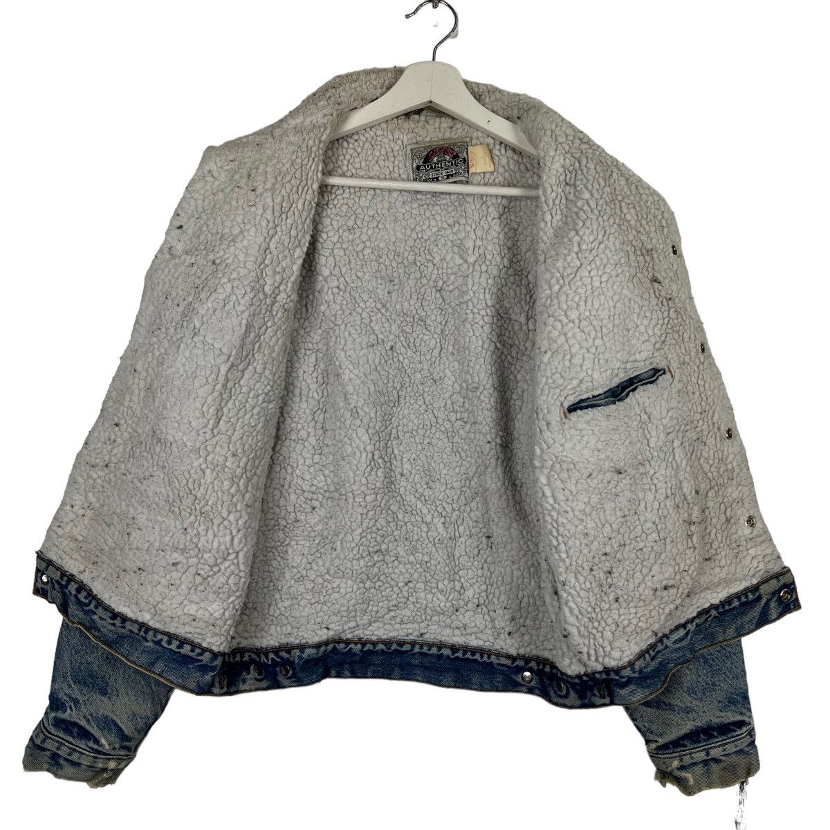Levi's 💥 VINTAGE LEVIS SHERPA TRUCKER JACKET MADE IN USA Size US S / EU 44-46 / 1 - 6 Thumbnail