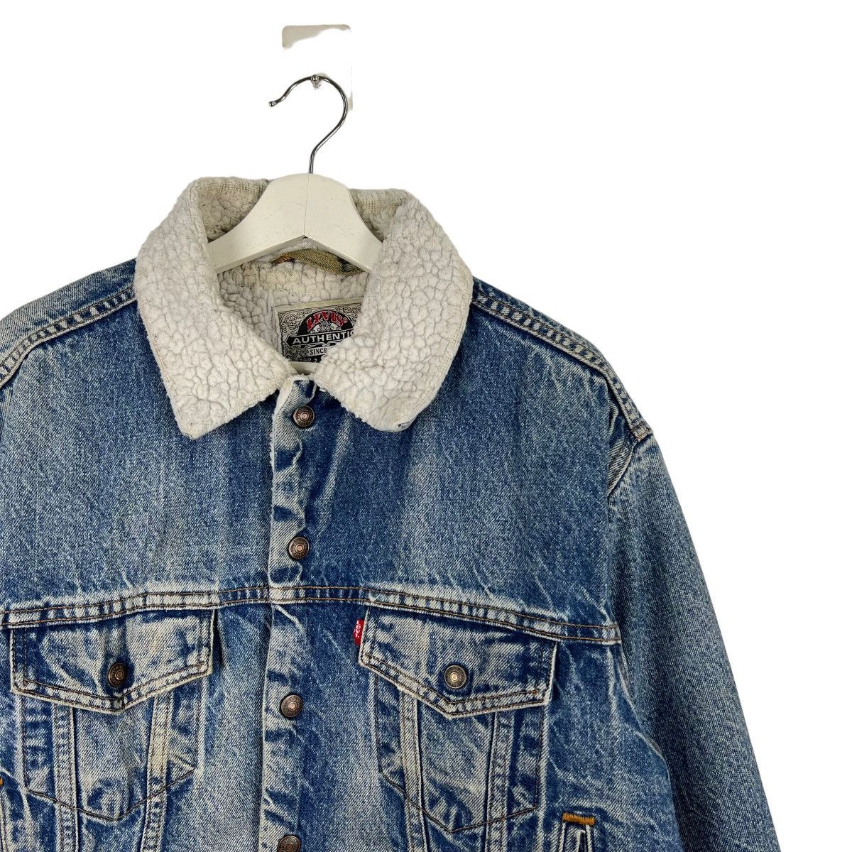 Levi's 💥 VINTAGE LEVIS SHERPA TRUCKER JACKET MADE IN USA Size US S / EU 44-46 / 1 - 4 Thumbnail