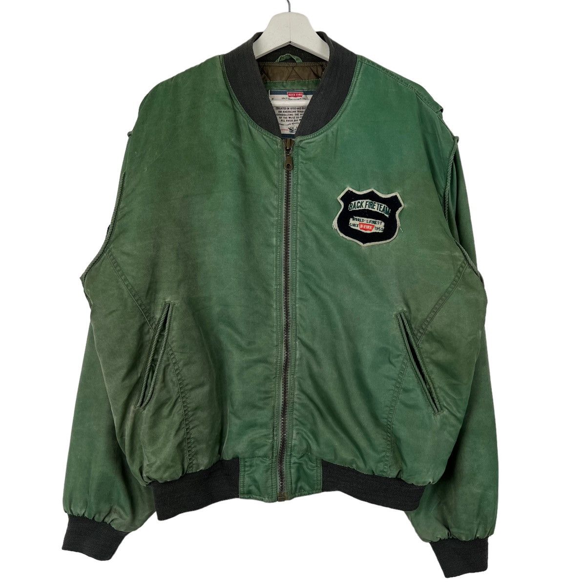 Japanese Brand × Vintage 💥 VINTAGE BACK FIRE TEAM BOMBER JACKET Size US M / EU 48-50 / 2 - 3 Thumbnail